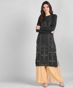 Anmi Woven Design Women Straight Kurta