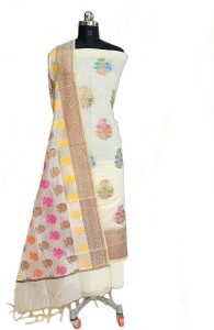 The SDF India Cotton Silk Self Design Salwar Suit Material
