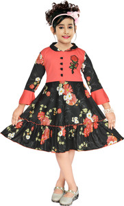MAGNETE Girls Below Knee Casual Dress