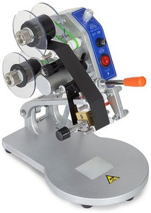 Label Batch Coding Machine iTS DY8B Manual Ribbon Batch Coding Machine Label Stamping Machine ...