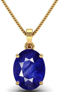 Chopra Gems Blue Sapphire Locket Pendant (Nilam/Neelam) Rashi Ratan Gemstone for Men/Women Stone Pendant
