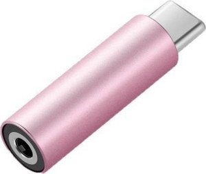 Skymac Pink Type C to 3.5 mm Jack Audio Connector with Noise Cancelling Headphones Jack Converter Audio Adapter for OnePlus 9/9 Pro/8/8 Pro/ 7/7 Pro / 1+6/1+6T & Oneplus Nord(3.5mm Audio Jack) Phone Converter (Android iOS) Phone Converter