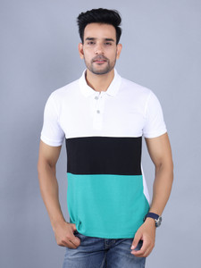 Clodz Colorblock Men Polo Neck Multicolor T-Shirt
