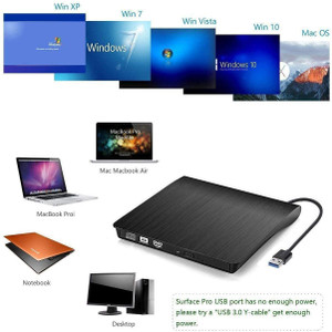 Jihaan External USB DVD-RW Drive External DVD Writer