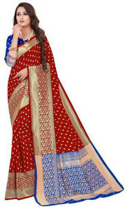 Fabwomen Woven Mysore Art Silk Saree