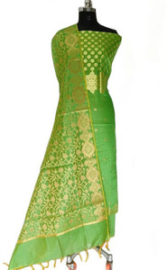 The SDF India Cotton Silk Solid, Embellished Salwar Suit Material
