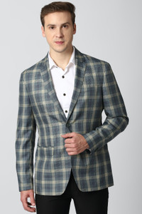 PETER ENGLAND Checkered Single Breasted Casual Men Blazer