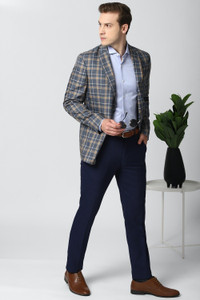 PETER ENGLAND Checkered Single Breasted Formal Men Blazer