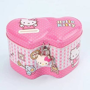 SR Toys Hello Kitty Money Bank for Kids | Saving box for Kids (Heart shape) Coin Bank Coin Bank (Multicolor) Coin Bank