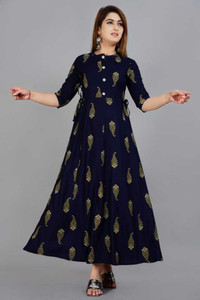 angrakhi Women Printed Anarkali Kurta