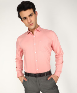 VAN HEUSEN SPORT Men Solid Casual Pink Shirt