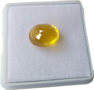 Aanya Jewels Bangkok Yellow Sapphire 6.25 Cts (Pukhraj Stone) Original Certified Natural Gemstone Rashi Ratan Sapphire Stone