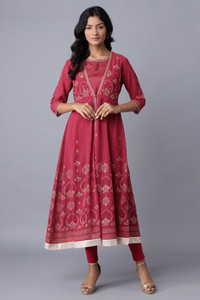W Women Kurta Churidar Ethnic Jacket Set