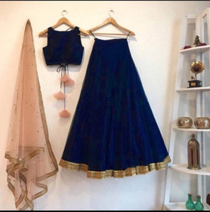 Rise On Fab Self Design Semi Stitched Lehenga Choli
