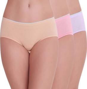 PLUMBURY Women Hipster Purple, Pink, Beige Panty