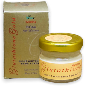 gold glutathione whitening cream night Mistline Glutathione Night whitening beauty cream 50g Price in India