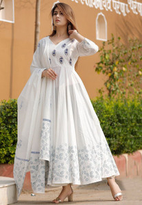 SkyAsia Women Printed Anarkali Kurta