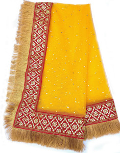 faith visit Net Embroidered Women Dupatta