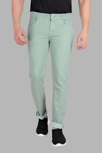 RAGZO Slim Men Light Green Jeans
