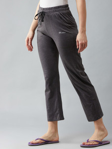 BLINKIN Solid Women Grey Track Pants