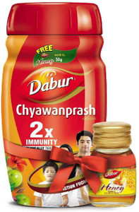 Dabur Double Immunity Chyawanprash 1Kg+ Honey 50gm