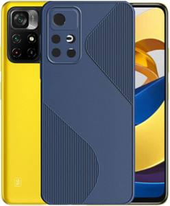 Custodia Cover Per Xiaomi Poco M4 Pro 5G - Paraurti Antiurdo In TPU, Sottile E Morbida, Antigraffio, Colore Blu, BAIDIYU - 6