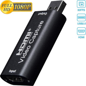 microware  TV-out Cable HDMI to USB Video Capture Card 1080P for Live Video Streaming Record viaDSLR cam