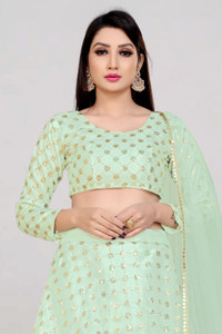 Divastri Embellished Semi Stitched Lehenga Choli