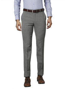 Raymond Slim Fit Men Grey Trousers