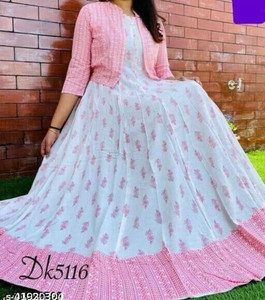 KGN Women Kurta Ethnic Jacket Set