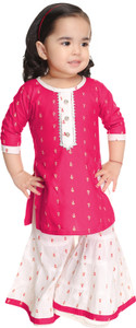 new gen Baby Girls Wedding Kurta and Palazzo Set