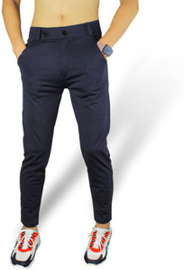 UK Collection Slim Fit Men Light Blue Trousers