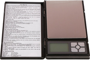 NIVAYO 0TM-0211 Digital Notebook 500gm x 10mg (0.01g) Gold and Silver Jewellery Weighing Scale Weighing Scale (Black) Weighing Scale