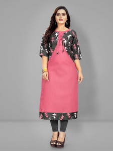 Lerkiza Women Printed Straight Kurta