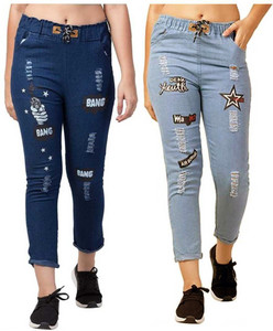 QuickWardrobe Jogger Fit Girls Blue Jeans
