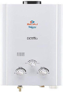 BAJAJ 6 L Gas Water Geyser (Majesty Duetto LPG 6-Litre Water Heater, White)