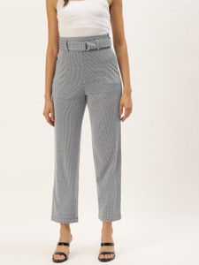 Zastraa Skinny Fit Women Grey Trousers