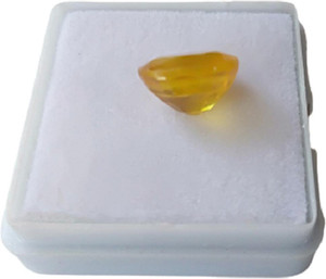 Aanya Jewels Pukhraj Rashi Ratan Bangkok Yellow Sapphire Stone 6.25 Ratti Lab Testing Sapphire Stone
