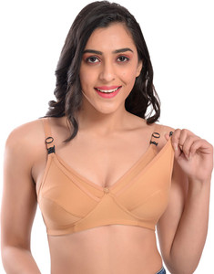 Femzy Super Soft & Comfortable Feeding Bra Women Maternity/Nursing Non Padded Bra