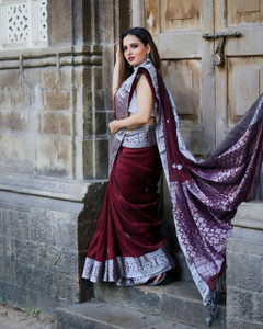 AVANTIKA FASHION Woven Kanjivaram Pure Silk, Art Silk Saree