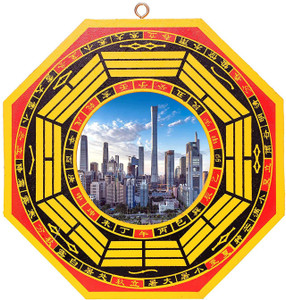SWISS WONDER Vastu Feng Shui Bagua Mirror Pakua Mirror Decorative Showpiece  -  15.24 cm