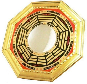 SWISS WONDER Vastu Feng Shui Bagua Mirror Pakua Mirror Decorative Showpiece  -  15.24 cm