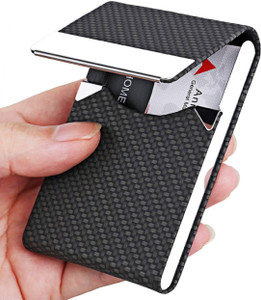 VOGARD Men & Women Black Aluminium Card Holder