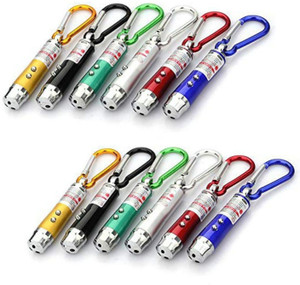 Sloies LED Flashlight Torch Keychain Laser Pointer with