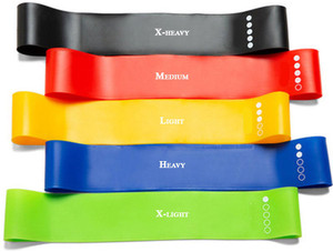 Kostech Resistance Loop Bands for Legs and Hand -5 Set Loop Elastic Belt Round Rubber Resistance Tube