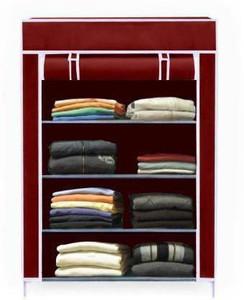S . K Store Carbon Steel Collapsible Wardrobe