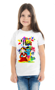 tifti Boys & Girls Typography, Printed Cotton Blend Regular T Shirt
