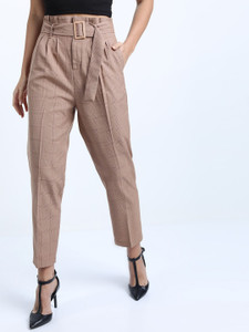 Tokyo Talkies Regular Fit Women Pink Trousers