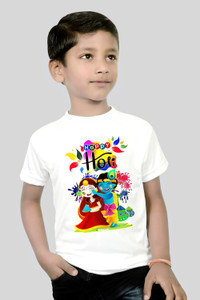 tifti Boys & Girls Graphic Print Cotton Blend Regular T Shirt