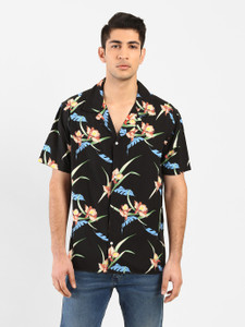 LEVI'S Men Printed Casual Black Shirt